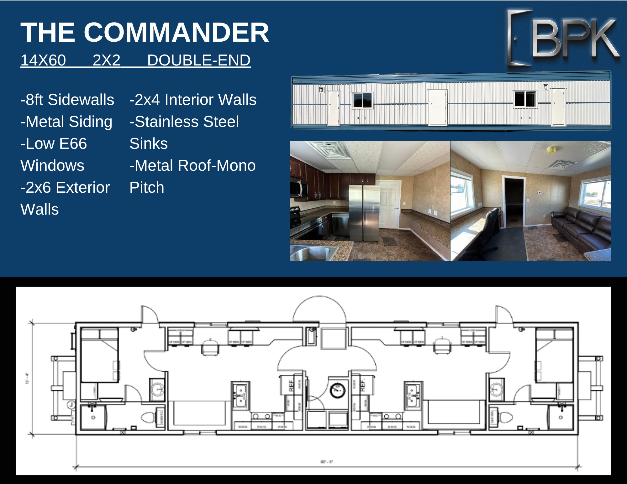 The Commander — 14×60 · 2×2