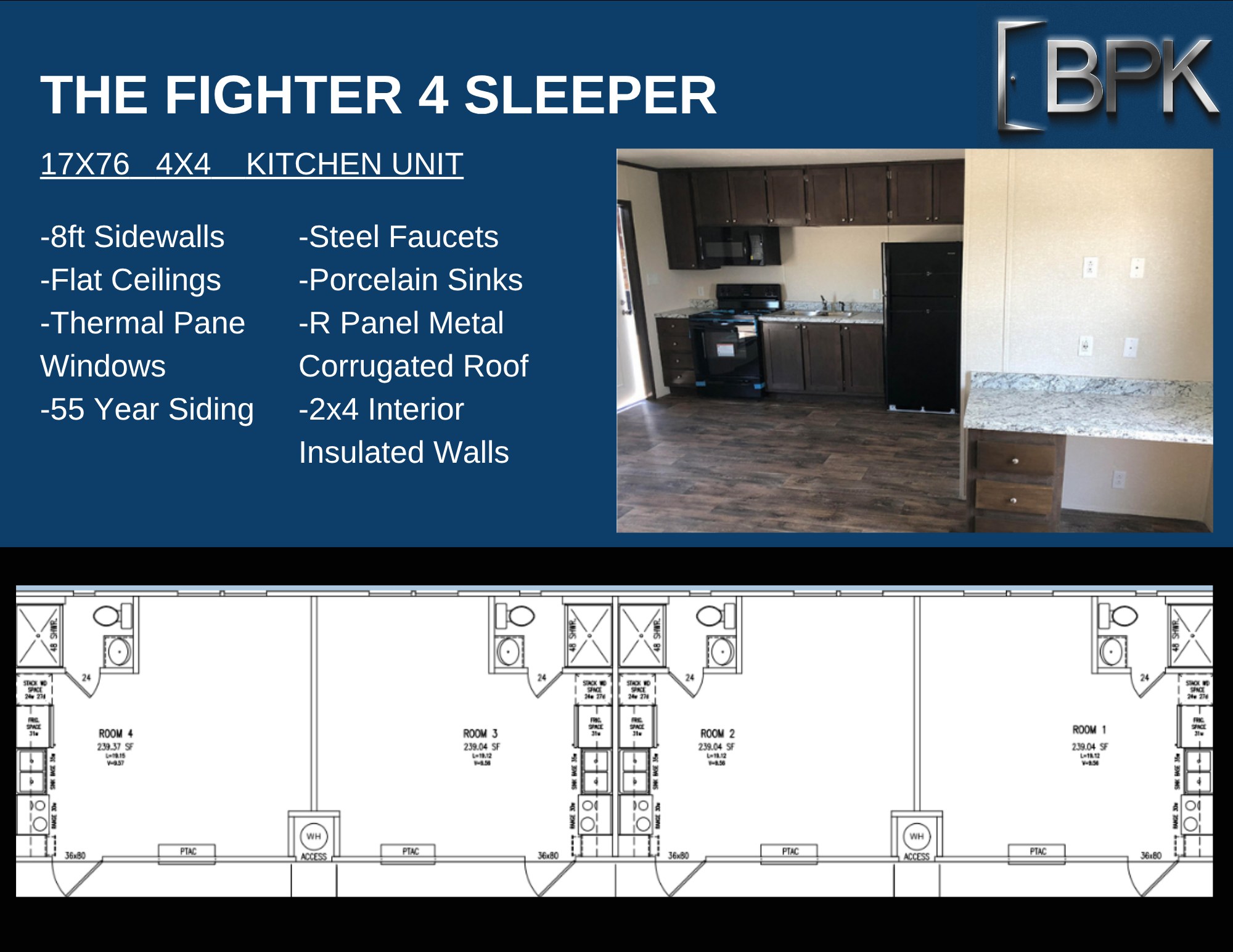 The Fighter 4 Sleeper — 17×76 · 4 person