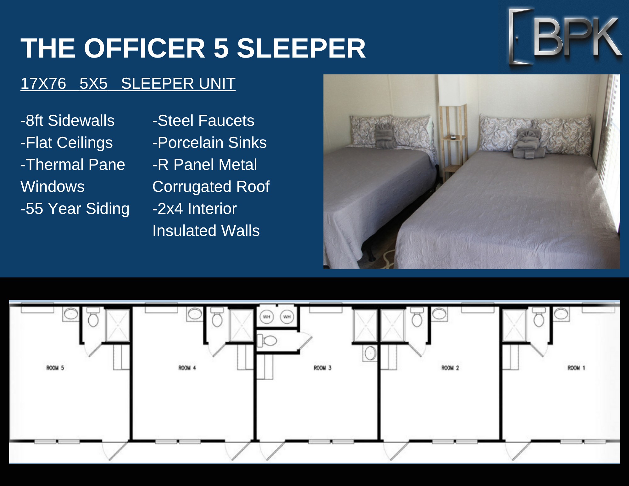 The Officer 5 Sleeper — 17×76 · 5×5