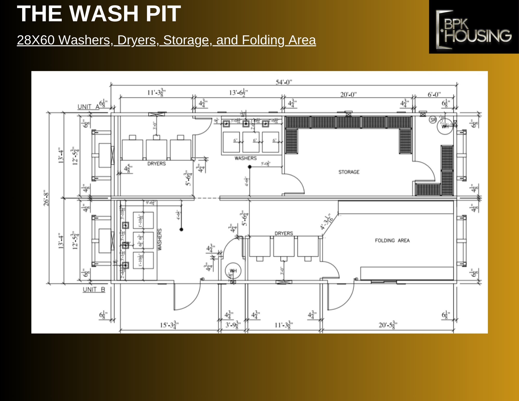 The Wash Pit — 28×60 · Laundry