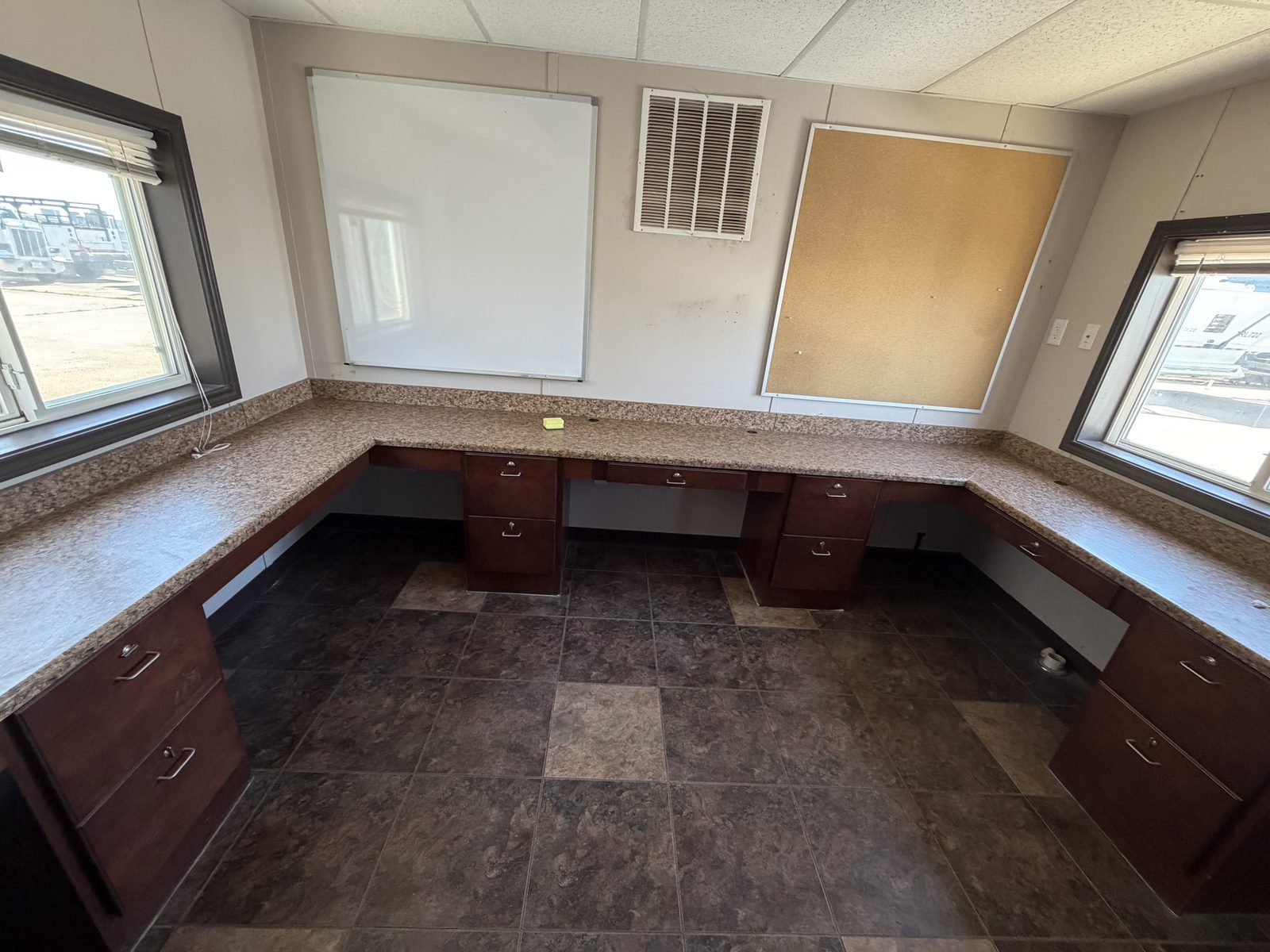 Company Man — office with built-in desk