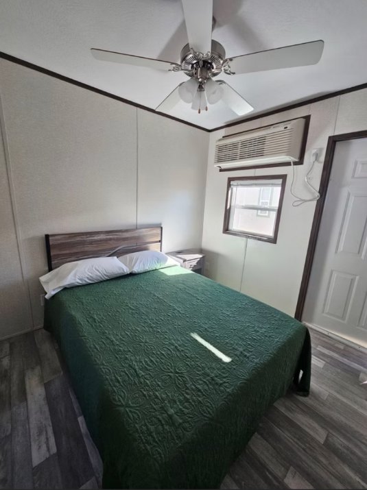 Furnished employee housing bedroom