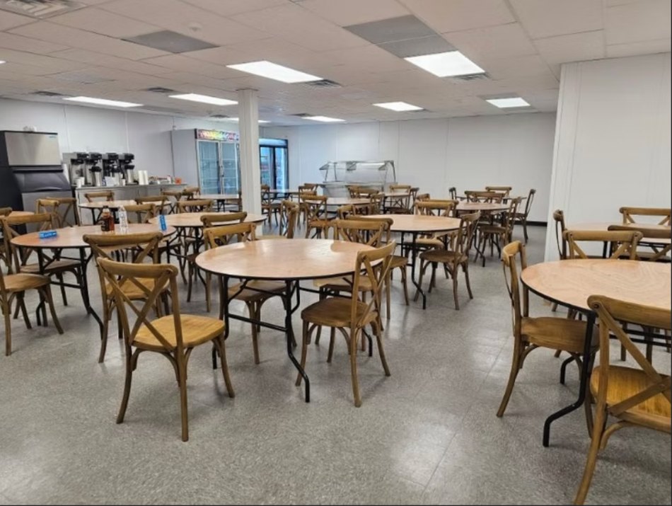 Military camp dining facility